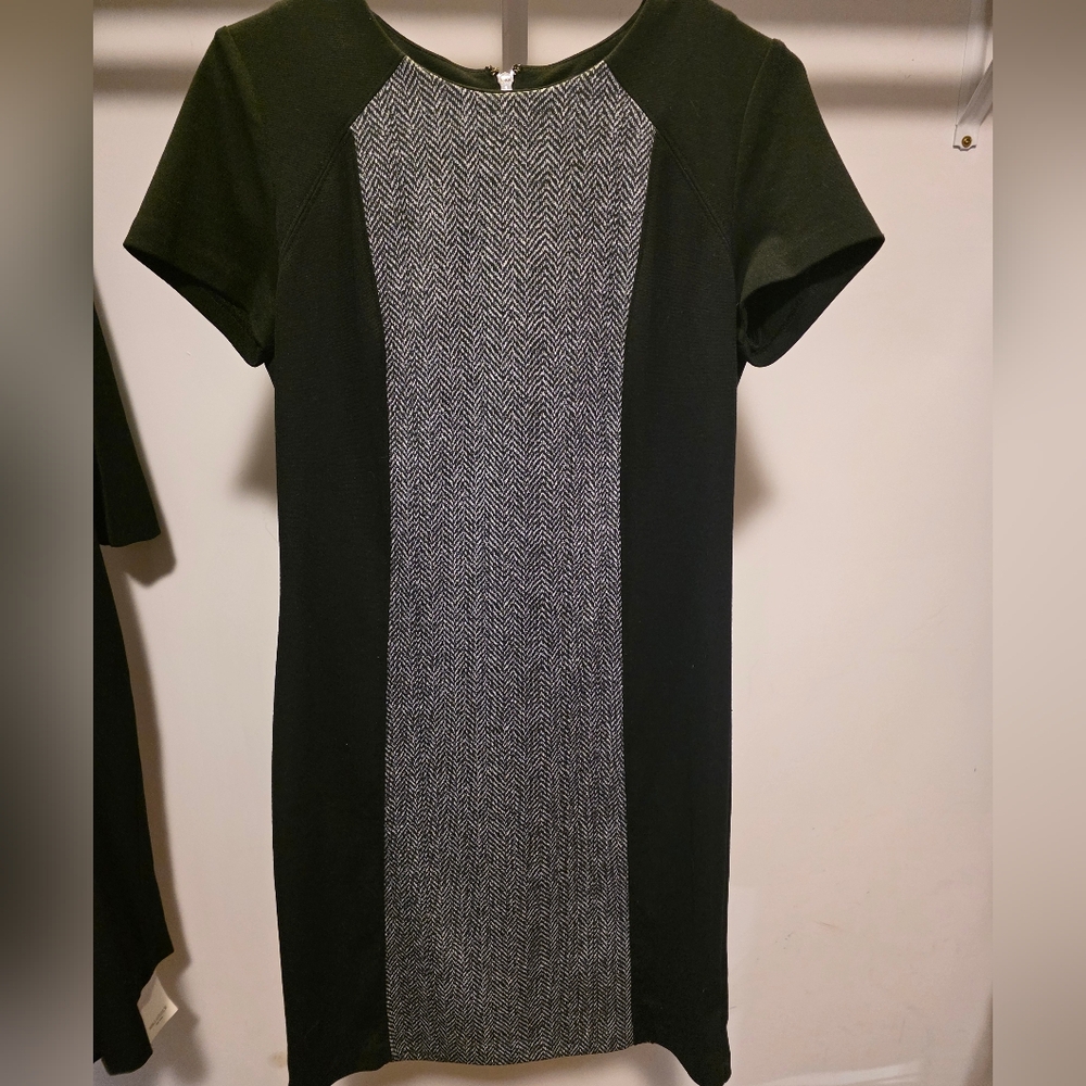 Michael Kors Black and Gray Mini Dress